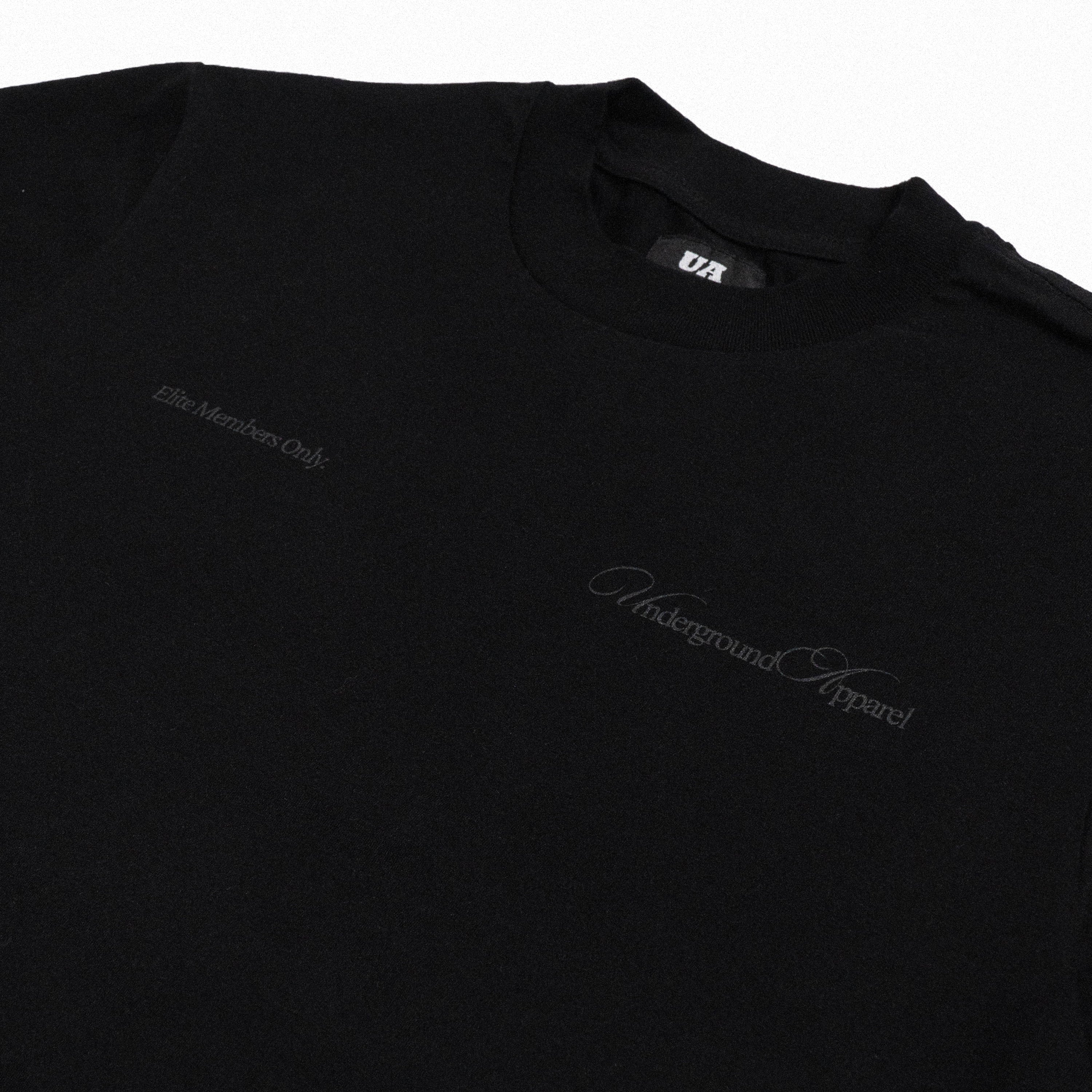 UA Cropped Tee - Elite Members Only Black