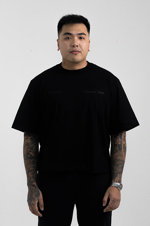 UA Cropped Tee - Elite Members Only Black