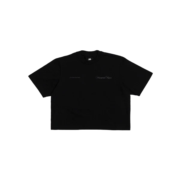 UA Cropped Tee - Elite Members Only Black