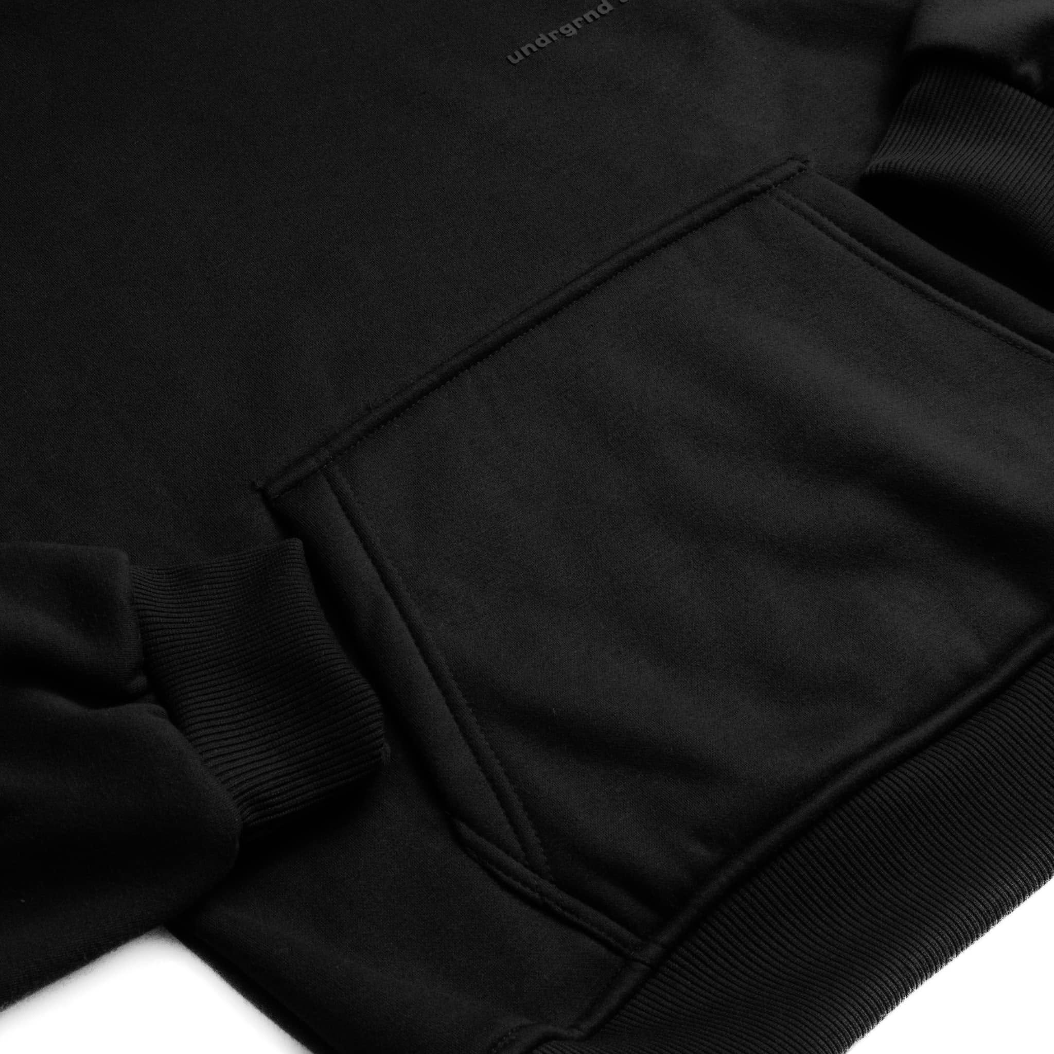 UA Prototype Cropped Hoodies - Obsidian Black