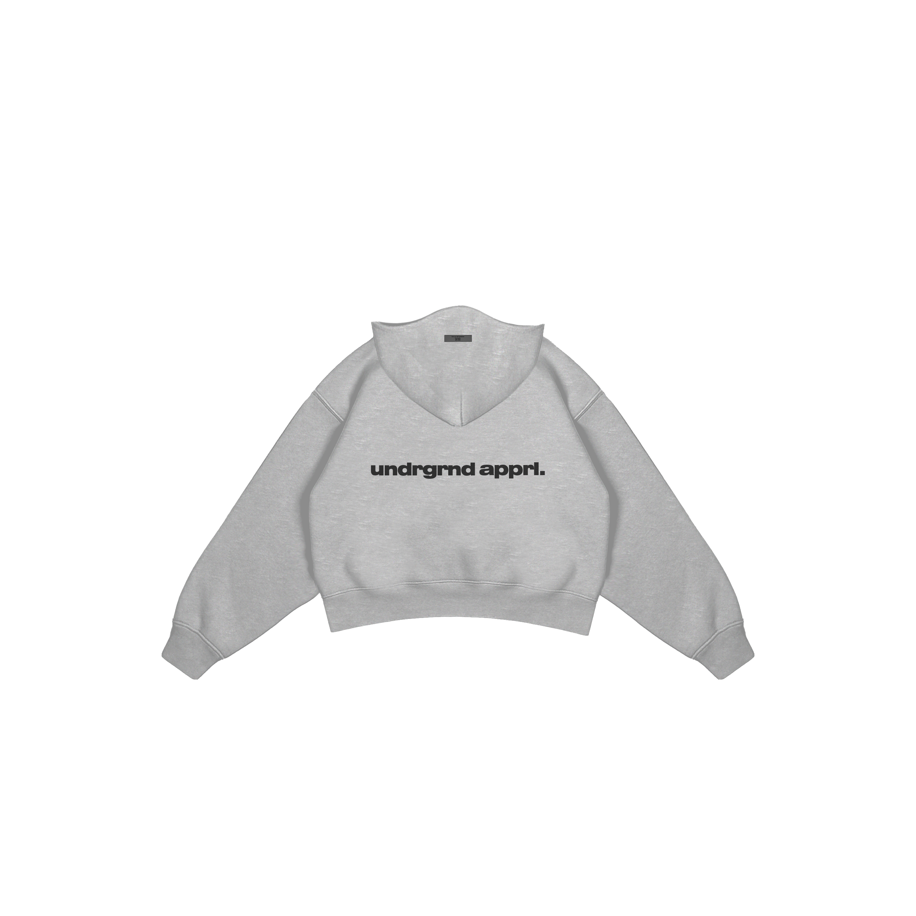 UA Prototype Cropped Hoodies - Top Dye Grey