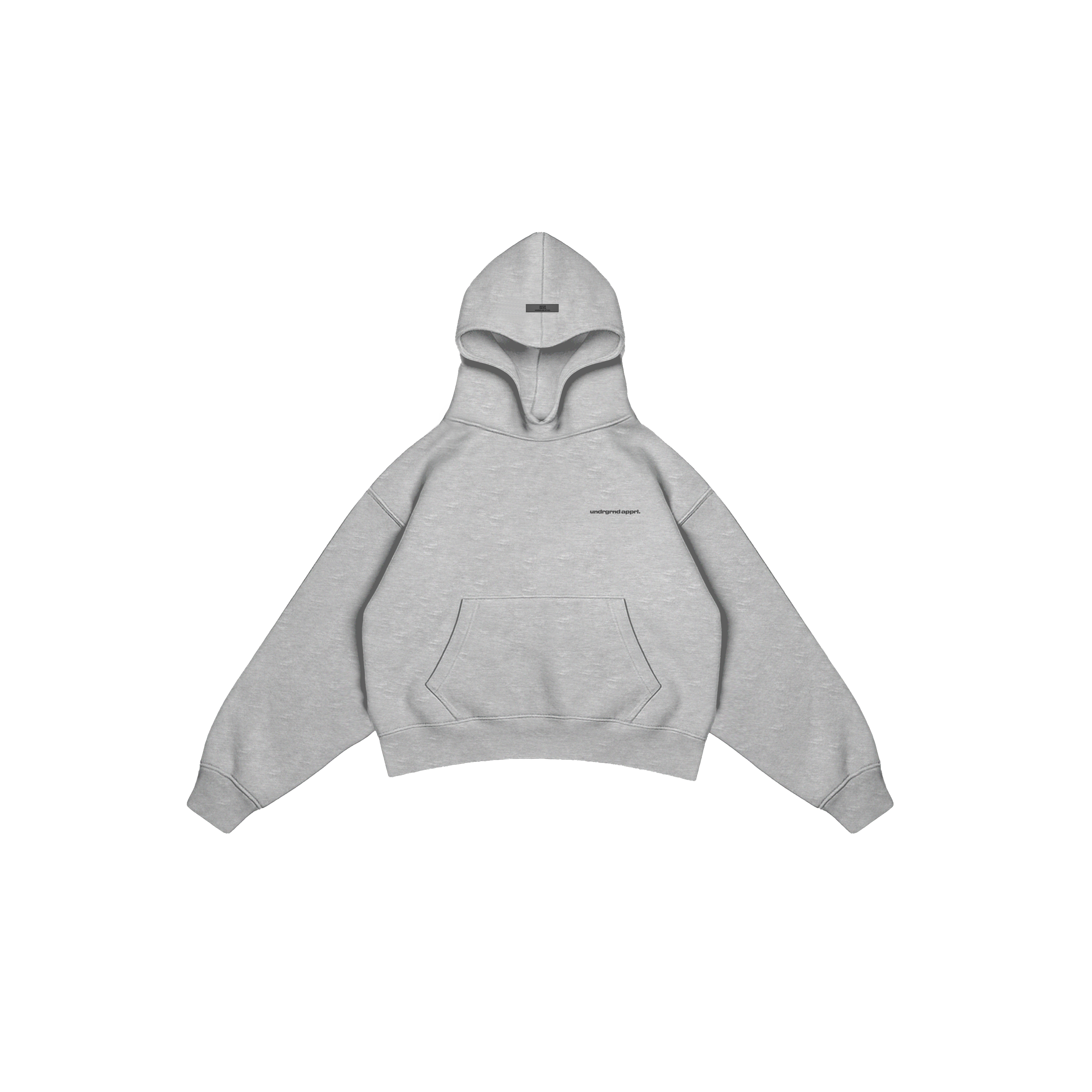 UA Prototype Cropped Hoodies - Top Dye Grey