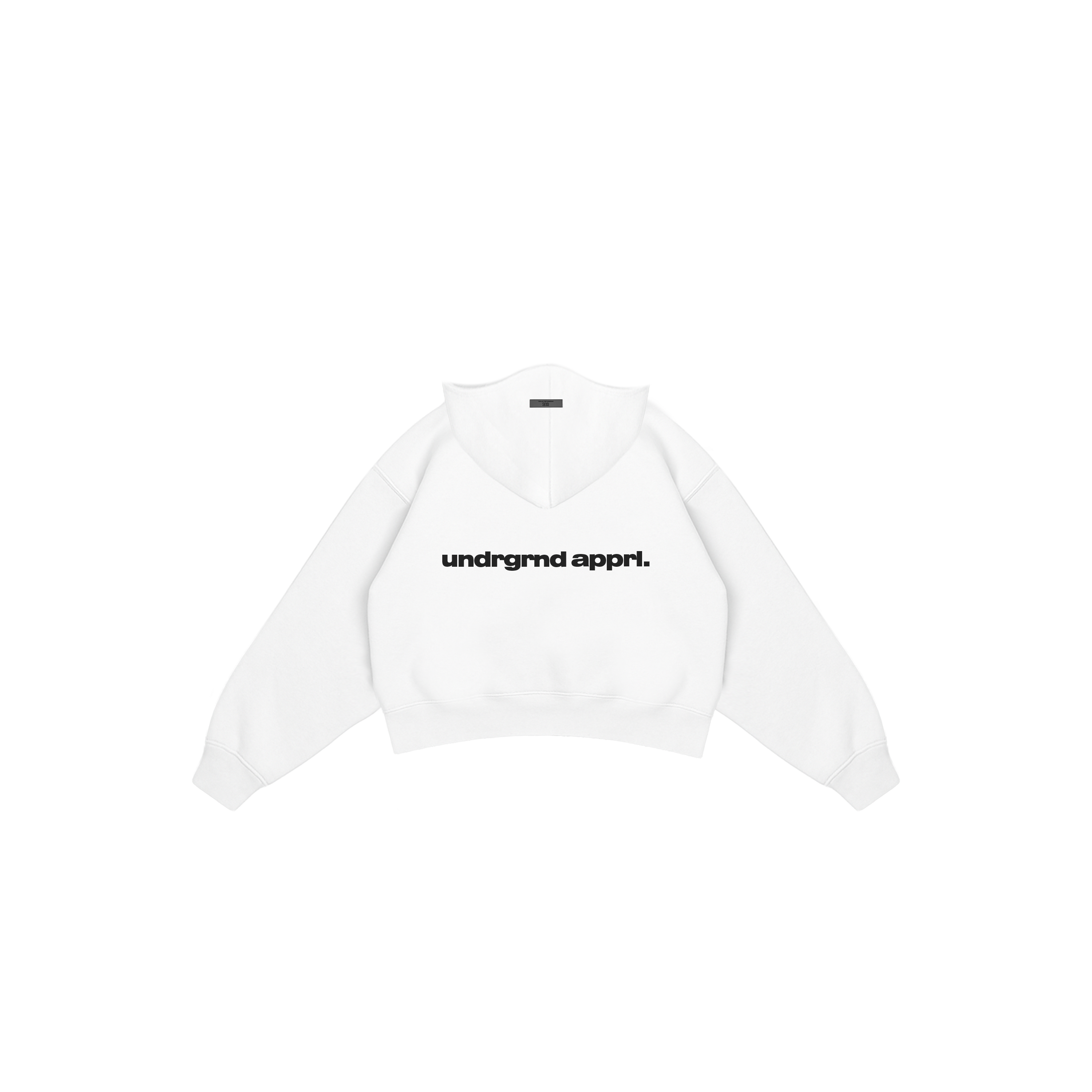 UA Prototype Cropped Hoodies - Soft Ivory White