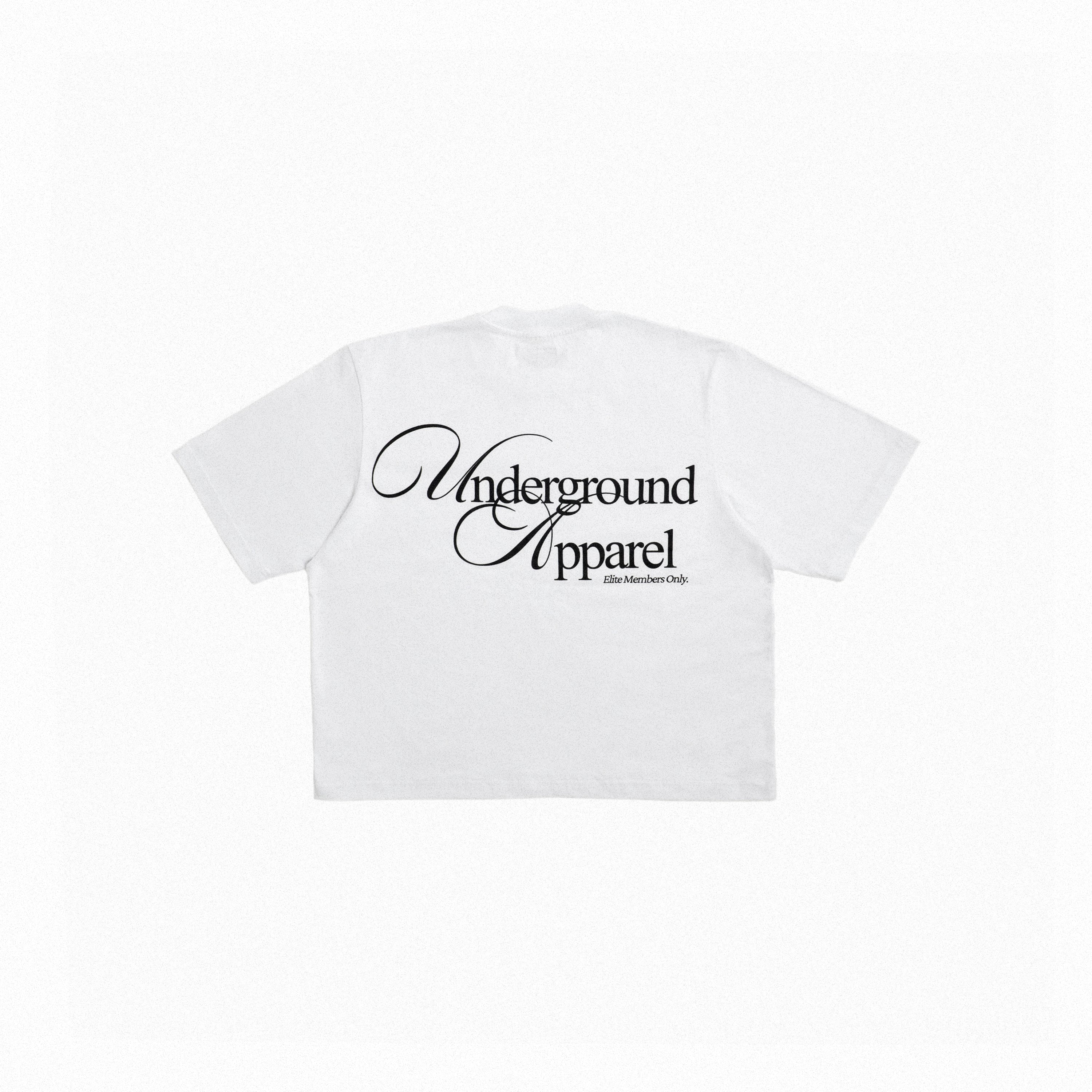 UA Cropped Tee - Elite Members Only White