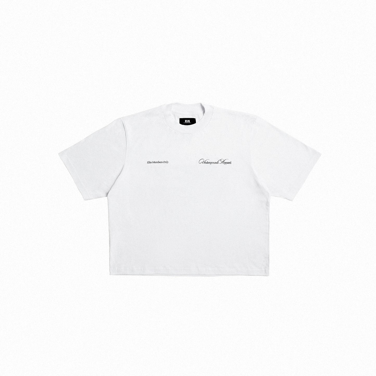 UA Cropped Tee - Elite Members Only White