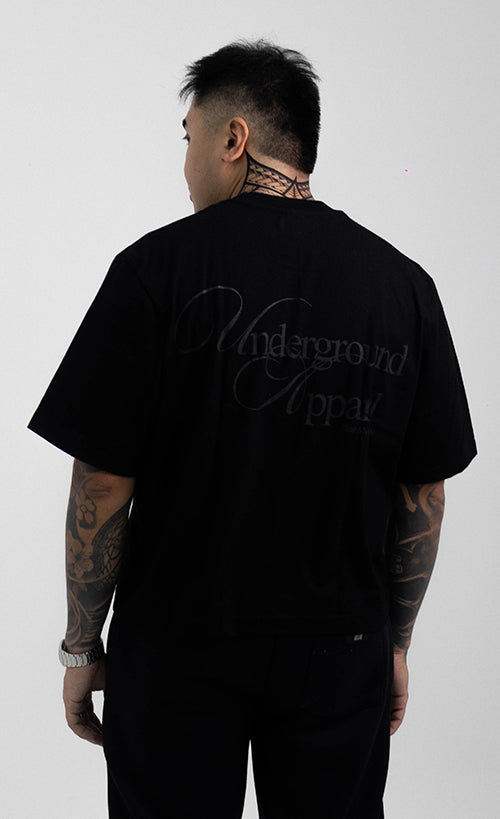 UA Cropped Tee - Elite Members Only Black