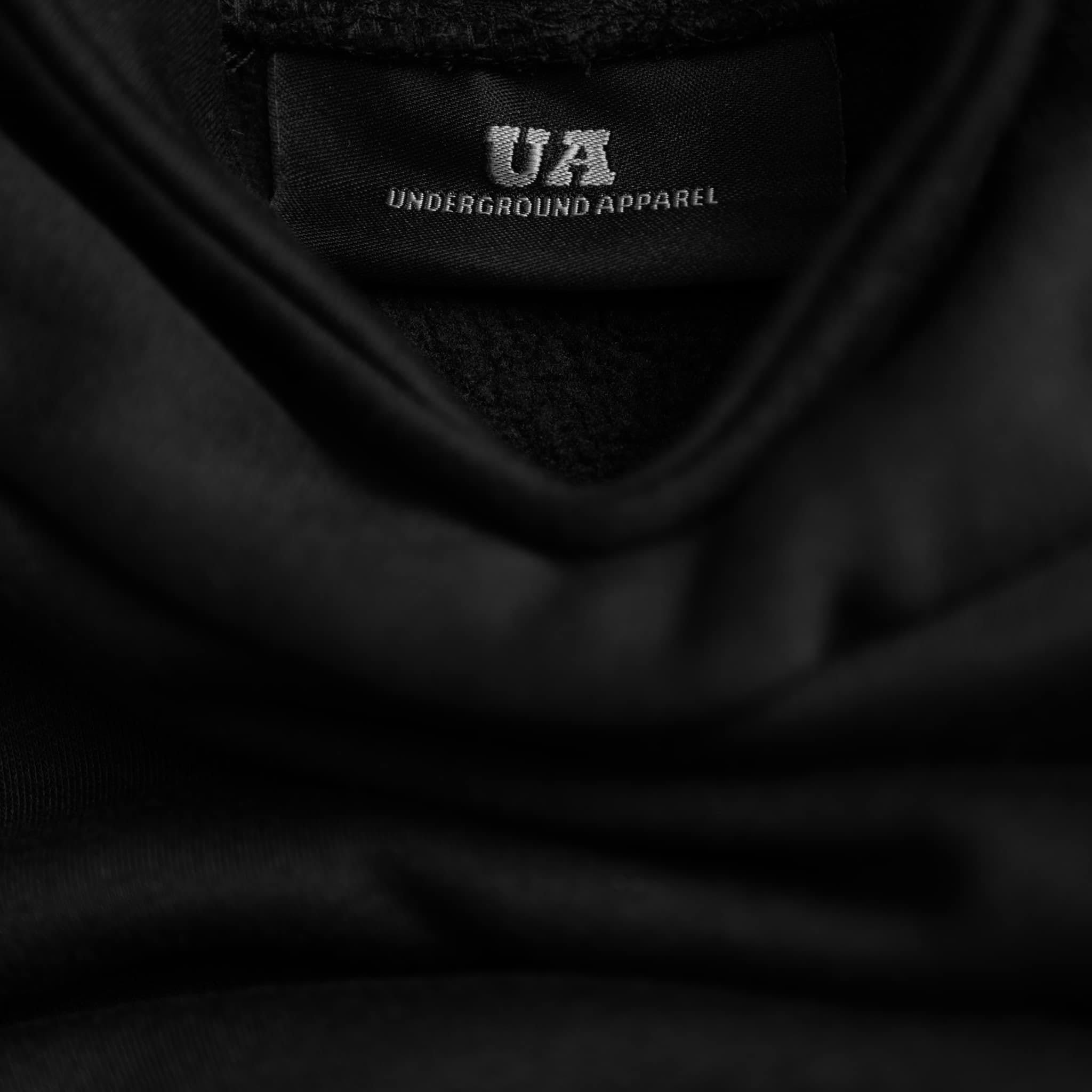 UA Prototype Cropped Hoodies - Obsidian Black