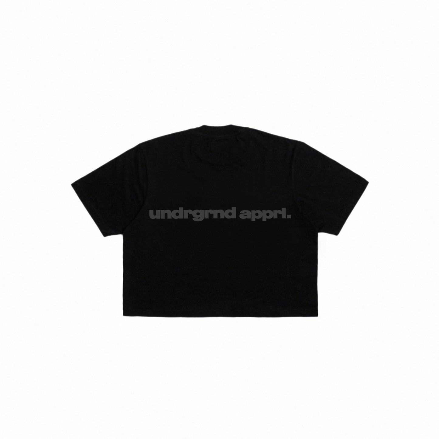 UA Cropped Tee - Classic Black