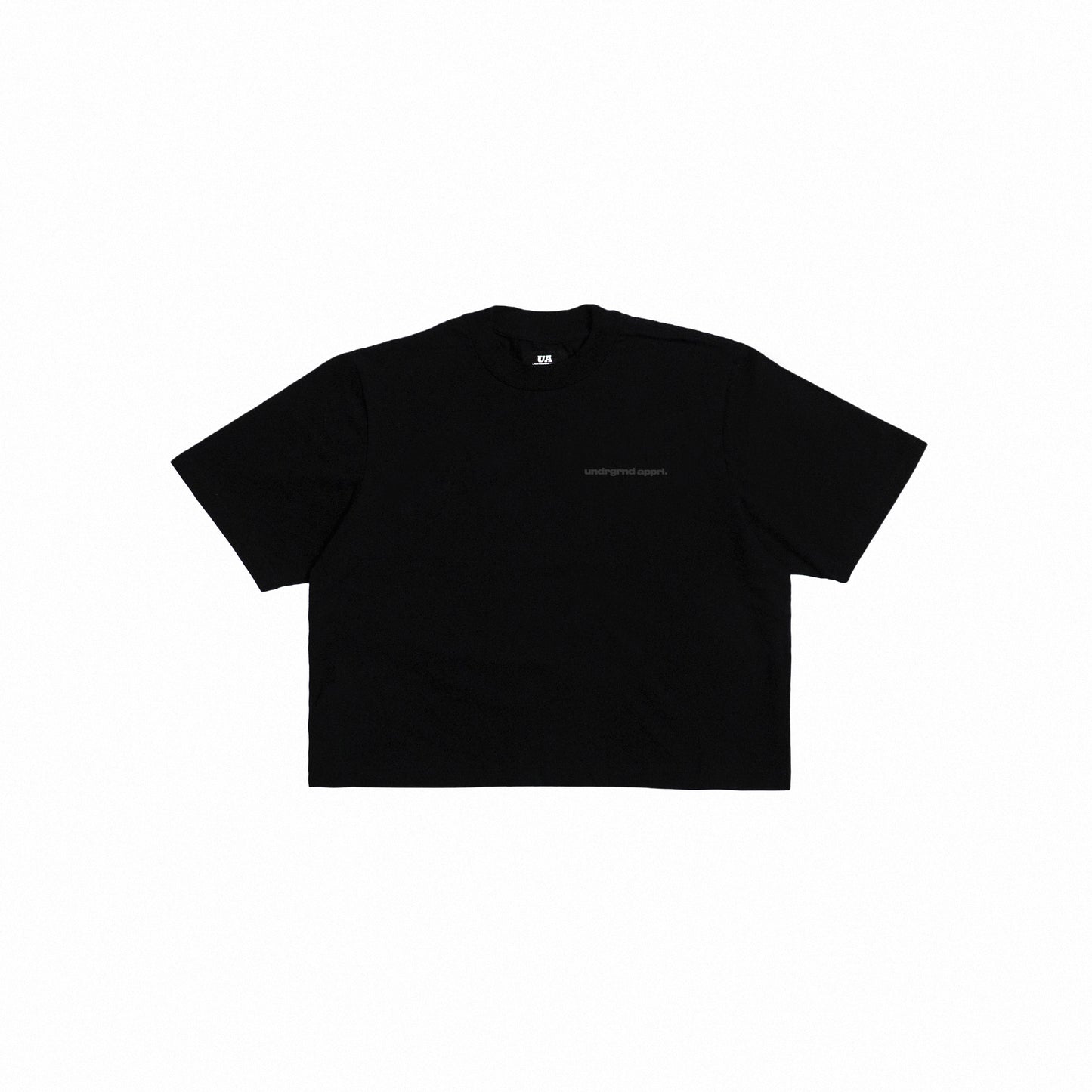 UA Cropped Tee - Classic Black